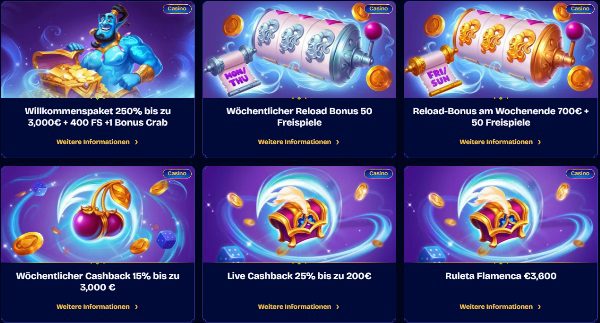 WishWin Casino Bonusangebot