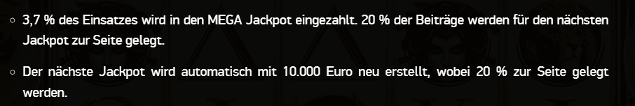 Divine Fortune Jackpot-Betrag