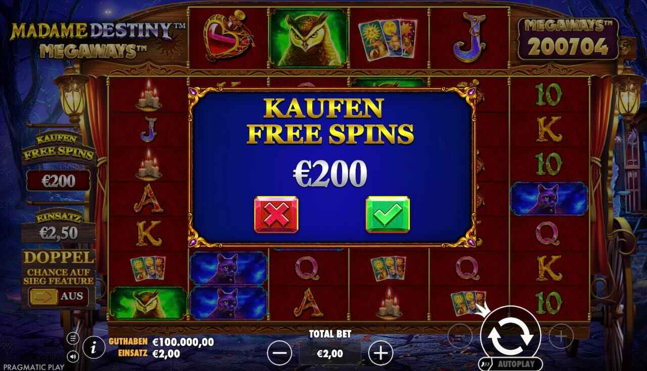 Madame Destiny Megaways Megaways Freispiele Kaufen