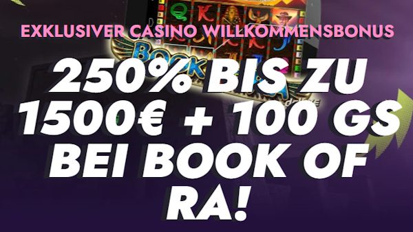 Exklusiv: 250% Hotloot Bonus bis 1500€ + 100 FS