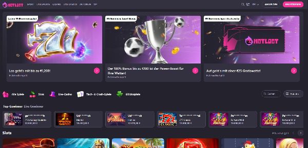 Hotloot Casino Startseite