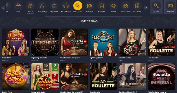 Rolling Slots Live Dealer Spiele