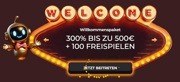 Vegazone 300% Bonus bis 500€ + 100 Freispiele