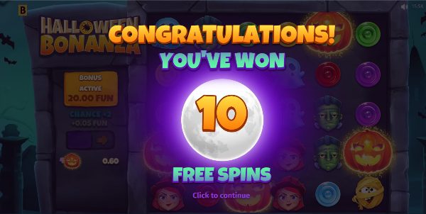 Halloween Bonanza 10 Freispiele
