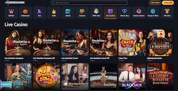 WinShark Live Casino