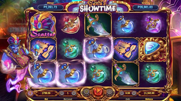 Genie's Showtime Freispiele-Feature