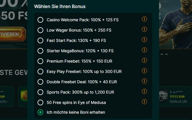 Luckygem Casino Willkommensbonus Angebote