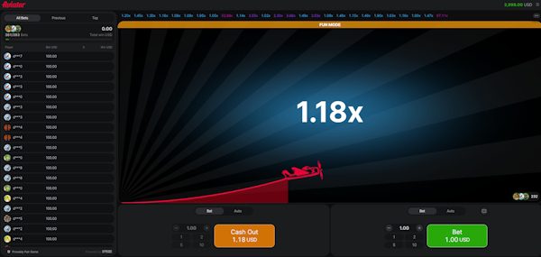 Aviator Crash Game von Spribe