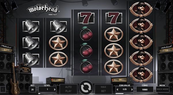 Motörhead von NetEnt hat ein ungewöhnliches Layout