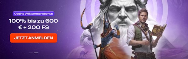 X3bet Casino Bonus: 100% bis 600€ + 200 FS 