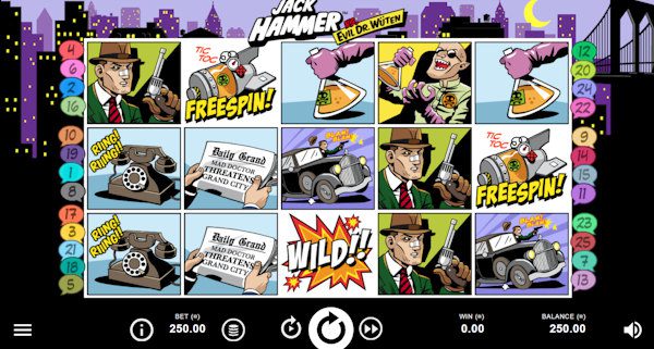 Jack Hammer von NetEnt mit 250€ Einsatz