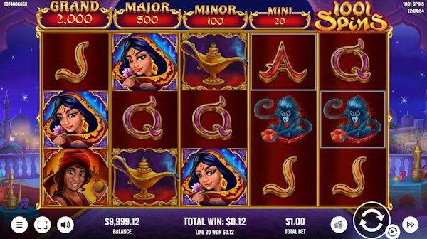 1001 Spins von Platipus Gaming