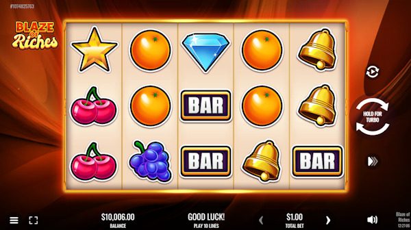 Blaze of Riches von Platipus Gaming