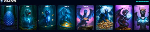 7 Level Spin Dragons VIP-Programm
