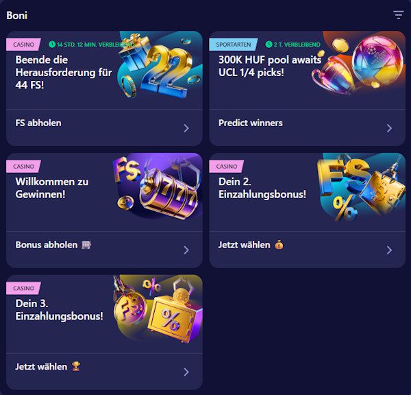 BetMatch Bonusangebot