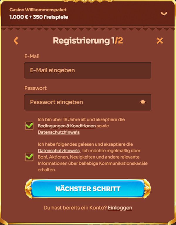 Cleobetra Anmeldeformular