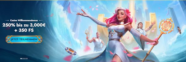 Bis 3000€ + 350 FS im Casea Casino Bonus