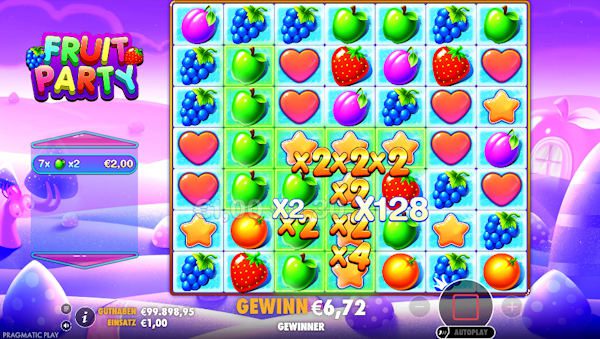 Freispiele beim Fruit Party Slot