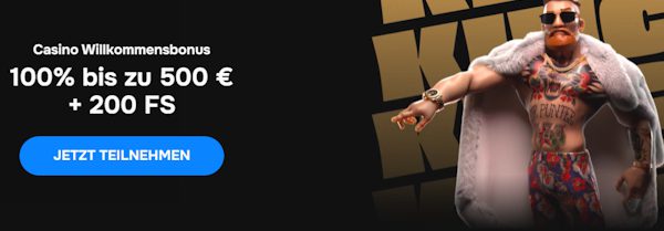 100% bis 500€ + 200 FS als MrPunter Casino Bonus