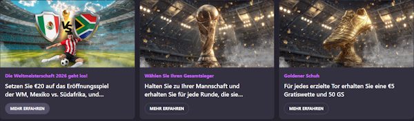 Bei Hotloot gibt es 3 WM-Aktionen