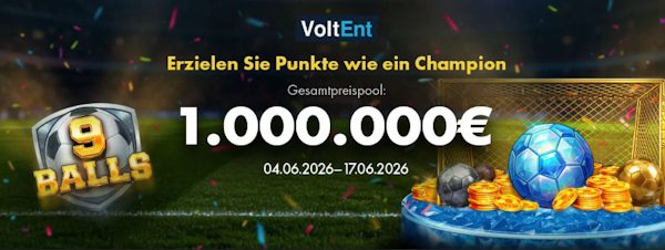 Voltent WM-Aktion mit 1.000.000€ Preispool