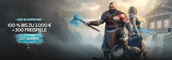 Godz Casino 2000€ + 300 FS Willkommenspaket 