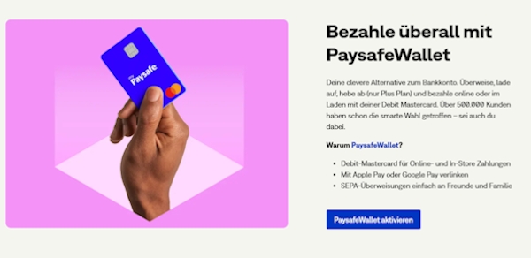 Paysafecard E-Wallet