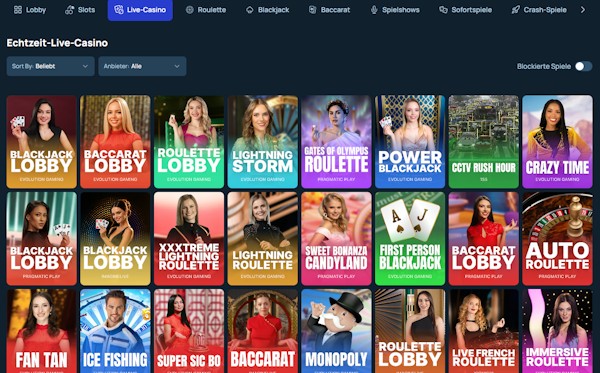 FortuneJack Live Casino
