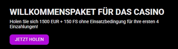 SpinBetter Casino Bonus Paket: 1500€ + 150 FS